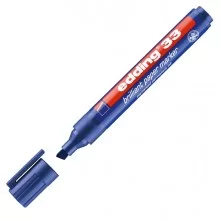 MARCATORE EDDING 33 PERMANENTE PUNTA SCALPELLO BLU FUORI CATALOGO