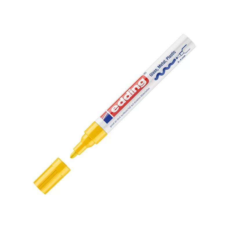 Marcatore EDDING 750 punta media vernice giallo