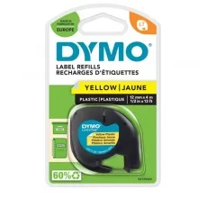 NASTRO IN PLASTICA DYMO LETRATAG 12MMX4M GIALLO 912020
