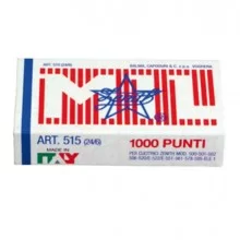 SCATOLA 1000 PUNTI ZENITH 515 (24/6) IN ACCIAIO NATURALE (Conf.10)
