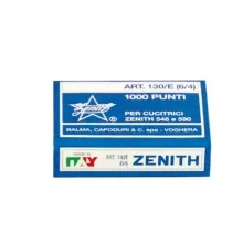 SCATOLA 1000 PUNTI ZENITH 130/E (6/4) IN ACCIAIO NATURALE (Conf.10)