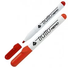 PENNARELLO A SECCO TRATTO MEMO PuntaTonda ROSSO PER LAVAGNA (Conf.12)