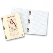 BLOCCO ARCHITETTO SPIRALE 22X29,7CM BIANCO 40FG 100GR (Conf.10)