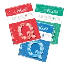 Blocco collato Quablock Original 80gr 50fg A4 5mm PIGNA (Conf.5)