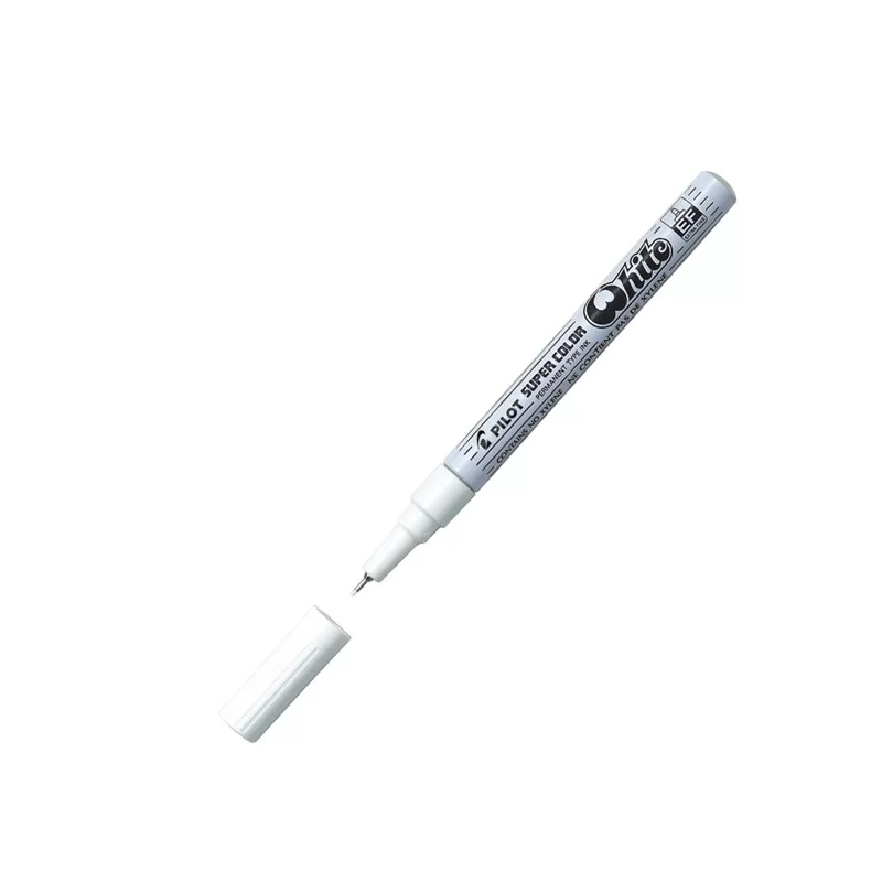 Marcatore SUPER COLOR punta extra fine vernice white PILOT