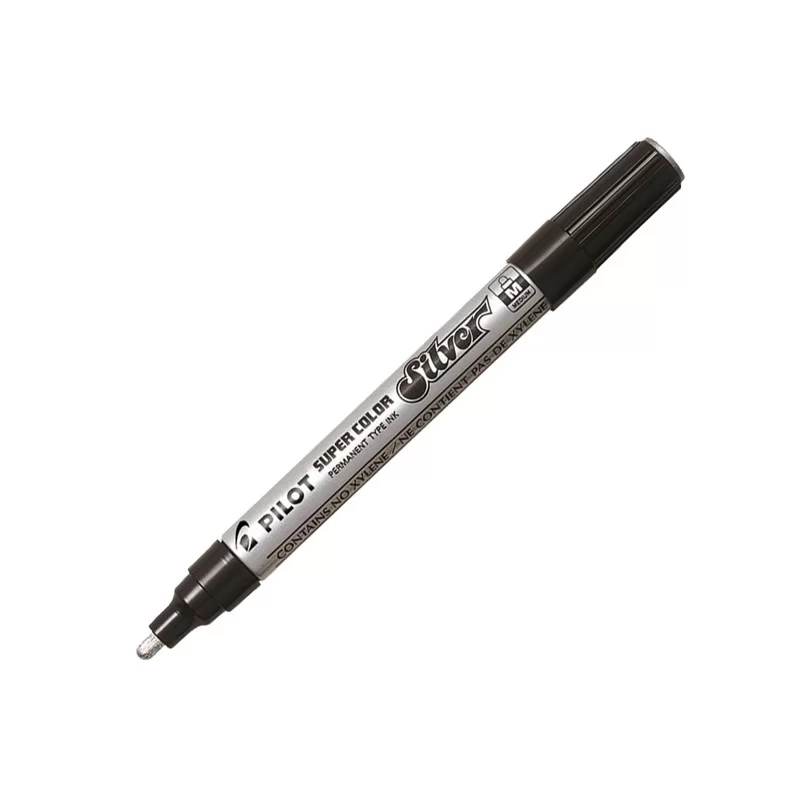 Marcatore SUPER COLOR punta media vernice silver PILOT
