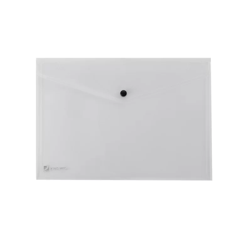 BUSTA CON BOTTONE PULL TRASPARENTE 21X29.7CM (Conf.5)