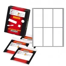 Etichetta adesiva bianca 73x37mm (10fogli x 6etichette) Markin (Conf.25)