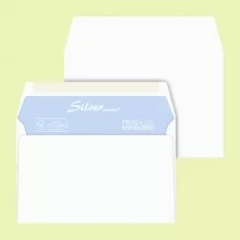 25 buste SILVER MATIC FSC® gommata bianca s/finestra 120x180mm 80gr Pigna