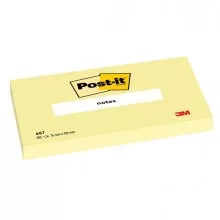 BLOCCO 100fg Post-it® Giallo Canary™ 76x102mm 657 (Conf.12)