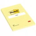 BLOCCO 100fg Post-it® Giallo Canary™ 102x152mm GIALLO A RIGHE 660 (Conf.6)
