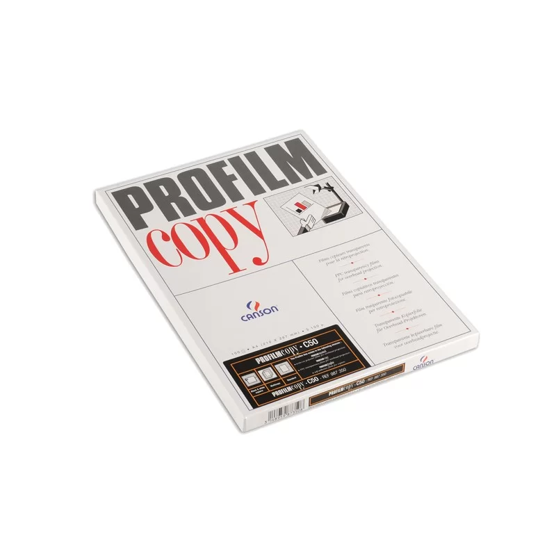 LUCIDI C50 A4 100FG PROFILMCOPY FOTOCOPIE B/N S/RETROFOGLIO CANSON
