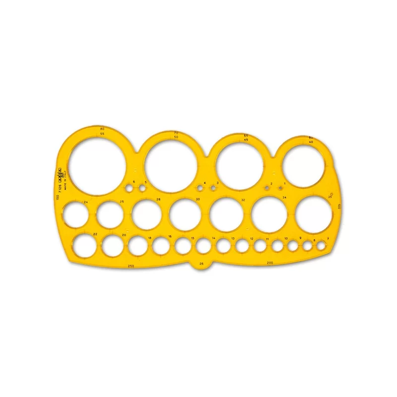 MASCHERA ARDA CERCHI C/SMUSSO 1/55MM (Conf.10)