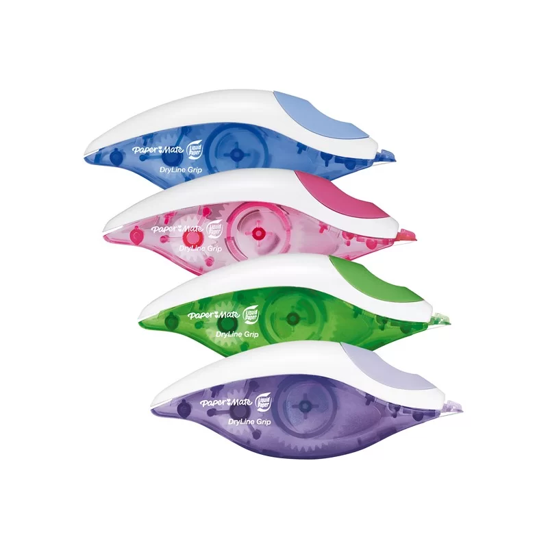Correttore a nastro Dryline Grip 5mm x 8.5mt Papermate (Conf.12)
