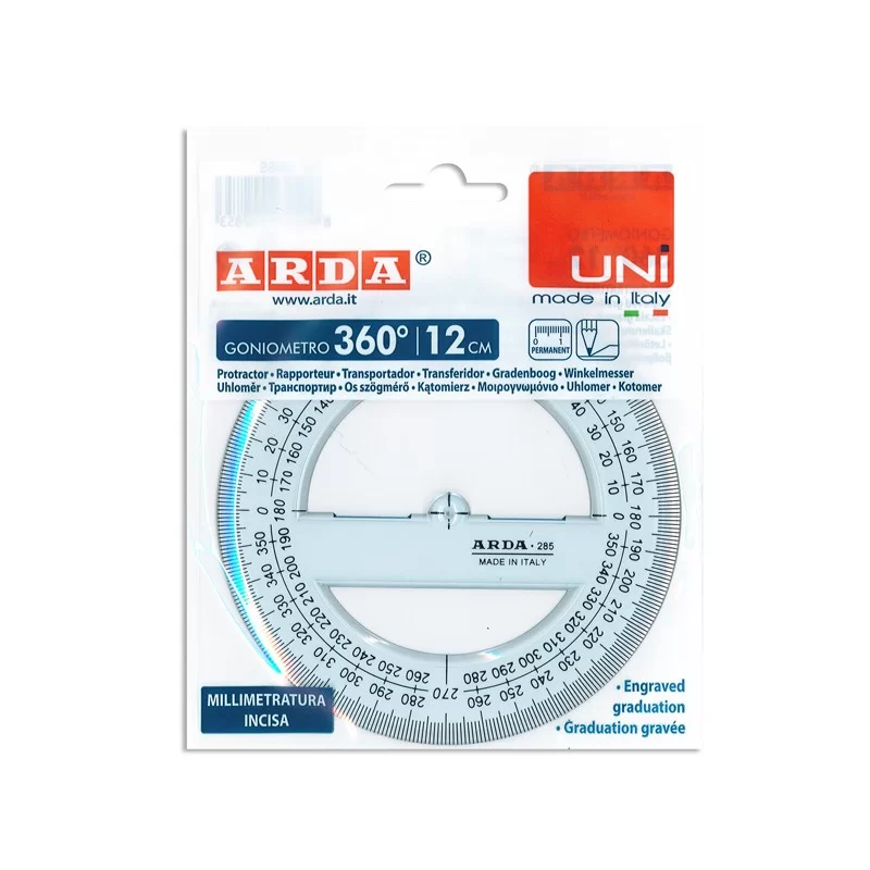 GONIOMETRO UNI ARDA 360° 12CM