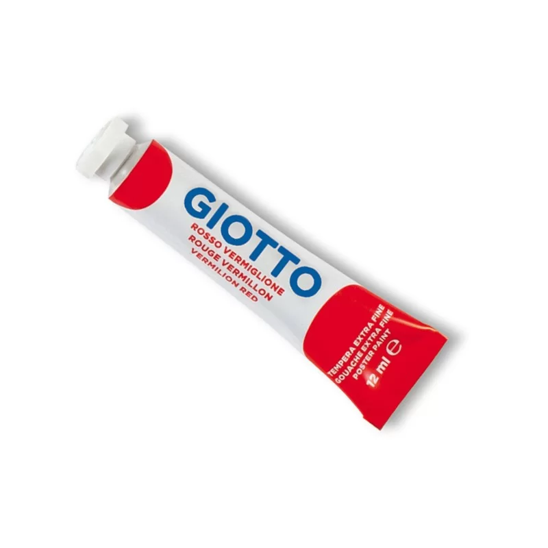 TEMPERA GIOTTO TUBO 4 (12ML) ROSSO VERMIGLIONE 07 (Conf.6)