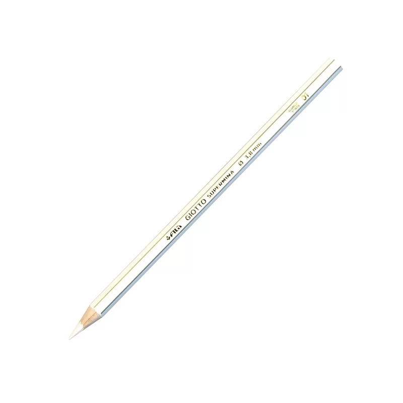 Pastello Giotto Supermina monocolore bianco 01 (Conf.12)
