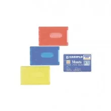 BUSTA PORTA CARDS 8,5X5,4 02/7828 PVC RIGIDO COL.ASSORTITI FAVORIT (Conf.100)