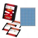 Etichetta adesiva blu tonda Ø10mm (10fogli x 120etichette) Markin
