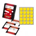 Etichetta adesiva giallo tonda Ø27mm (10fogli x 20etichette) Markin