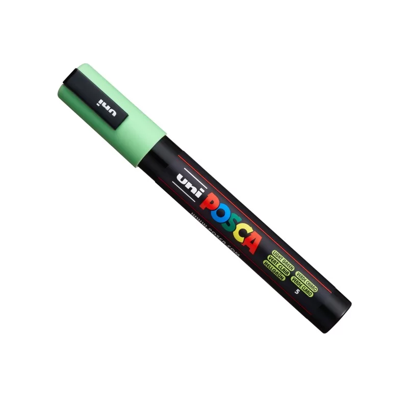 Marcatore UNI POSCA PC5M p.media 1,8-2,5mm verde chiaro UNI MITSUBISHI