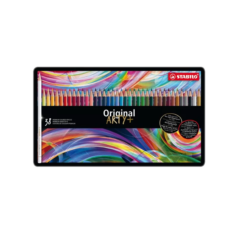 Astuccio metallo 38 pastelli STABILO ORIGINAL 8778