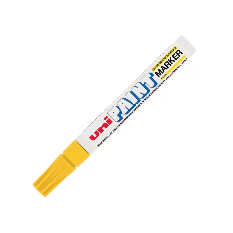 Marcatore UNI PAINT PX20 punta conica 2,8mm giallo UNI MITSUBISHI