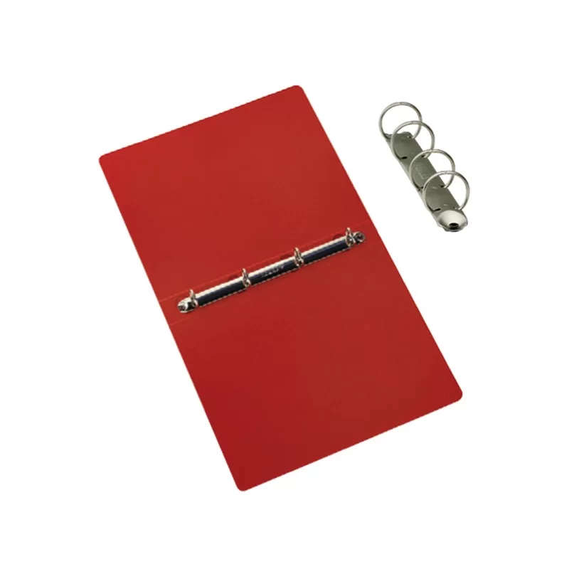 Raccoglitore Presspan 25x33cm 4anelli 25mm rosso CDG (Conf.5)