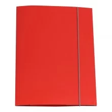CARTELLINA CON ELASTICO 32PL 25X34CM ROSSO (Conf.10)