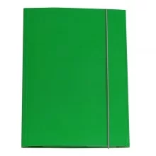 CARTELLINA CON ELASTICO 32PL 25X34CM VERDE (Conf.10)