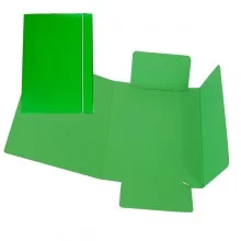 CARTELLINA C/ELASTICO 17X25CM VERDE 40L (Conf.10)