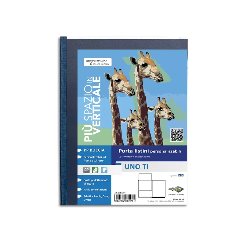 Portalistini personalizzabile UnoTI 35x50cm 24 buste Sei Rota