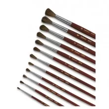 PENNELLO PUNTA TONDA pelo di pony N°7 SERIE 9124 LEBEZ (Conf.12)