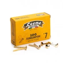 SCATOLA 100 FERMACAMPIONI N.7 31MM OTTONATI (Conf.10)