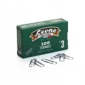 SCATOLA 100 FERMAGLI N.3 MM28 ZINCATI ANTIRUGGINE LEONE (Conf.10)