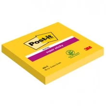 BLOCCO 90foglietti Post-it® Super Sticky 654-S 76x76mm GIALLO ORO (Conf.12)