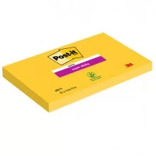 BLOCCO 90foglietti Post-it® Super Sticky 655-S 76x127mm GIALLO ORO (Conf.12)