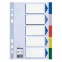 Separatore neutro in PPL 5 tasti colorati f.to A5 ESSELTE