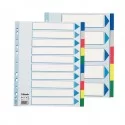 Separatore neutro in PPL 10 tasti colorati f.to A4 MAXI 24,5x29,7cm ESSELTE