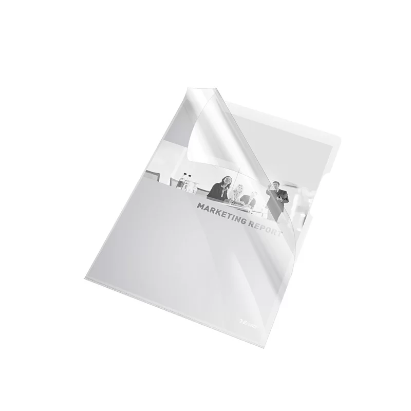 25 CARTELLINE A L 21X29,7 PVC LISCIA CRISTALLO NEUTRO ESSELTE