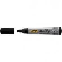 SCATOLA 12 MARCATORI 2000 NERO P.TONDA PERMANENTE BIC