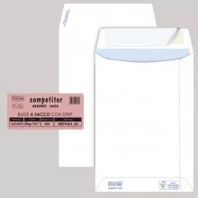 500 buste sacco COMPETITOR FSC® bianca strip adesivo 160x230mm 80gr Pigna Envelo