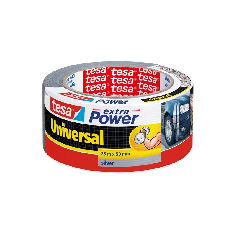 NASTRO ADESIVO 25mtx50mm GRIGIO tesa® Extra Power Universal