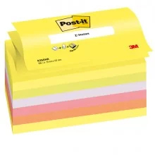 BLOCCO Post-it® Super Sticky Z-Notes 76x127mm 100fg R350NR ASSORT.NEON (Conf.6)