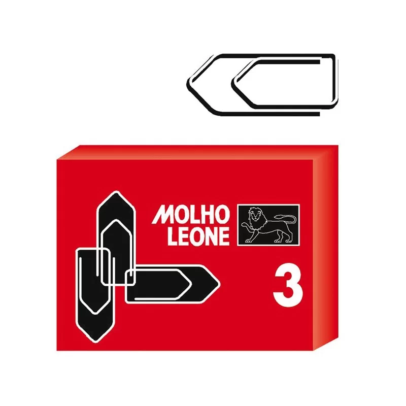 SCATOLA 100 FERMAGLI N.3 MM29 ZINCATI LEONE (Conf.10)