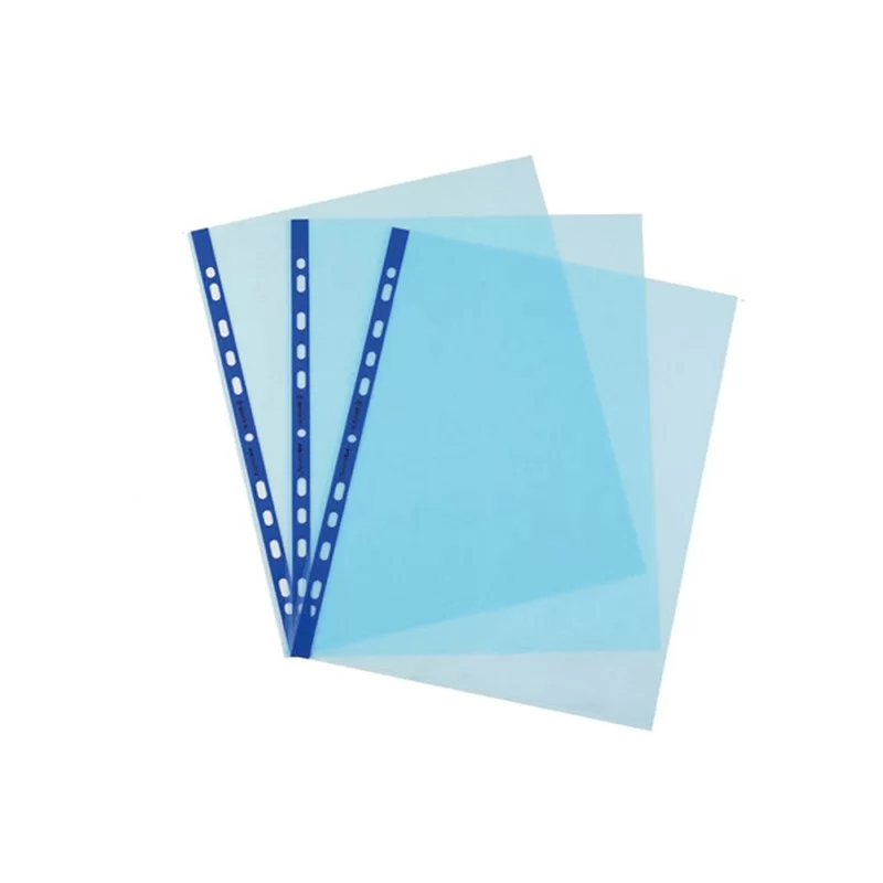 25 Buste forate Pastel 22x30 azzurro liscio Favorit