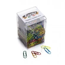 BARATTOLO 500 FERMAGLI COLORI METAL N.2 MM26 LEONE COLOR