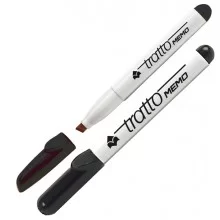 PENNARELLO A SECCO TRATTO MEMO PuntaScalpello NERO PER LAVAGNA (Conf.12)