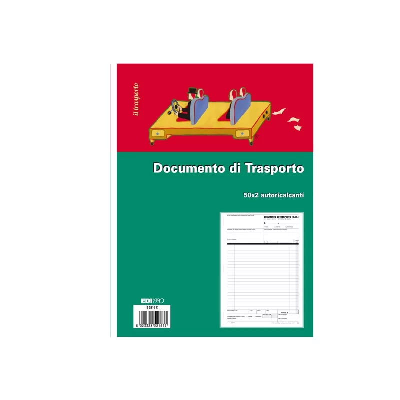 BLOCCO DDT 50/50 FOGLI AUTORIC. 29,7X21 E5216C