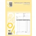 BLOCCO FATTURE 1 ALIQUOTA IVA 50/50 FOGLI AUTORIC. 29,7X21 E5283A